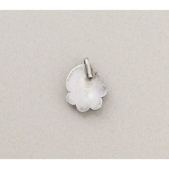 Pendant Only Sterling Silver Natural Turquoise Pendant 1 1/4" x 7/8" - Picture 3 of 6